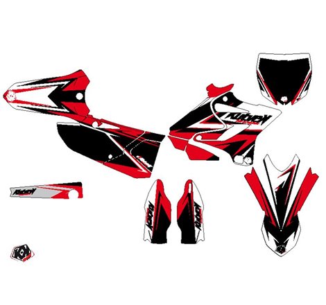 Kit Deco Moto Cross Stage Yamaha 125 YZ Noir Rouge