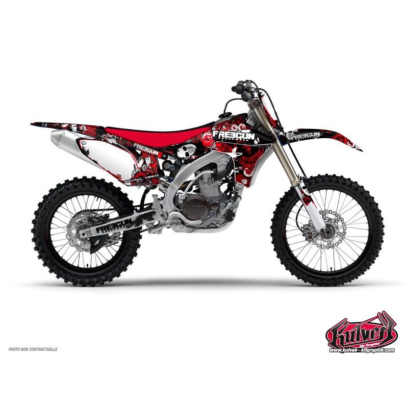 Kit Deco Moto Cross Freegun Yamaha 125 YZ Rouge