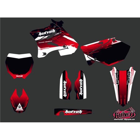 Kit Deco Moto Cross Slider Yamaha 125 YZ Rouge