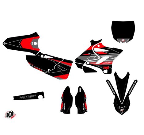 Kit Deco Moto Cross Outline Yamaha 125 YZ Rouge