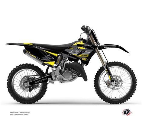 Kit Deco Moto Cross Outline Yamaha 125 YZ Jaune