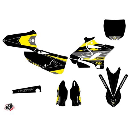 Kit Deco Moto Cross Outline Yamaha 125 YZ Jaune