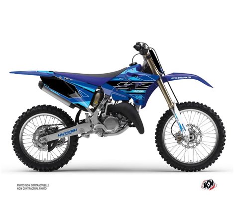 Kit Deco Moto Cross Outline Yamaha 125 YZ Cyan