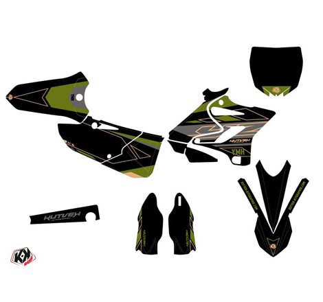 Kit Deco Moto Cross Outline Yamaha 125 YZ Kaki
