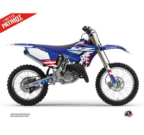 Kit Deco Moto Cross Patriot Yamaha 125 YZ Bleu