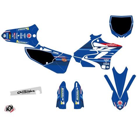 Kit Deco Moto Cross Replica Team Outsiders K21 Yamaha 125 YZ