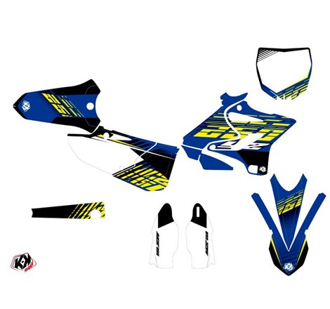 Kit Deco Moto Cross Flow Yamaha 250 YZ Jaune