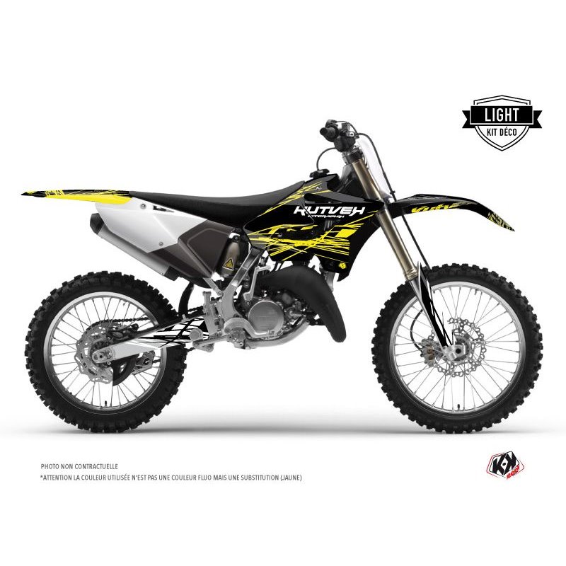 Kit Deco Moto Cross Eraser Fluo Yamaha 250 YZ Jaune LIGHT