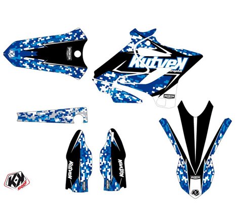 Kit Deco Moto Cross Predator Yamaha 250 YZ Bleu LIGHT