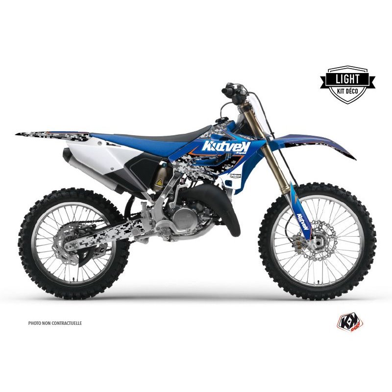 Kit Deco Moto Cross Predator Yamaha 250 YZ Noir Bleu LIGHT