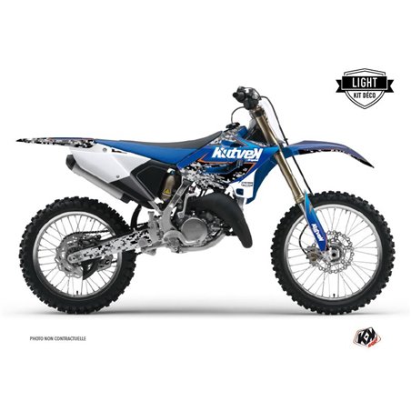 Kit Deco Moto Cross Predator Yamaha 250 YZ Noir Bleu LIGHT
