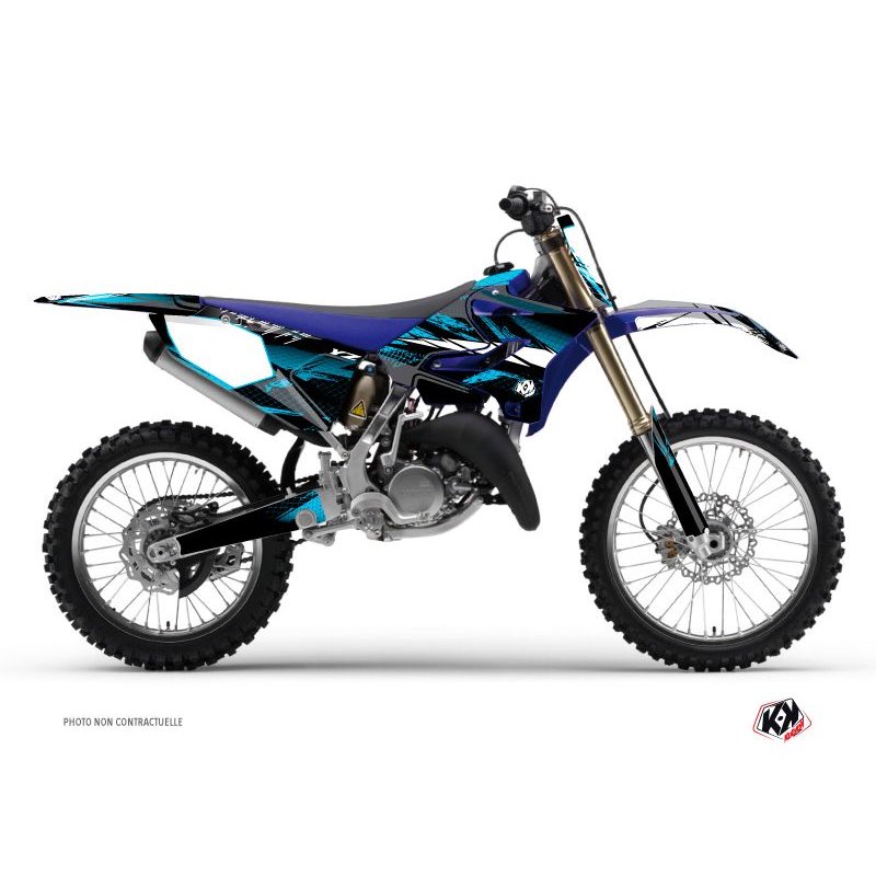 Kit Deco Moto Cross Techno Yamaha 250 YZ Bleu