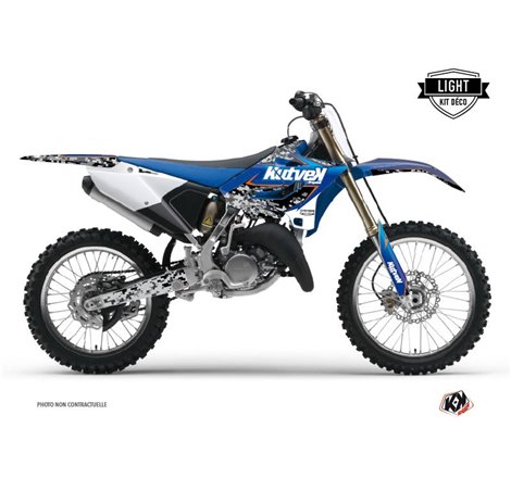 Kit Deco Moto Cross Predator Yamaha 250 YZ Noir Bleu LIGHT