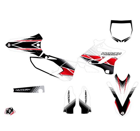 Kit Deco Moto Cross Stripe Yamaha 250 YZ Rouge