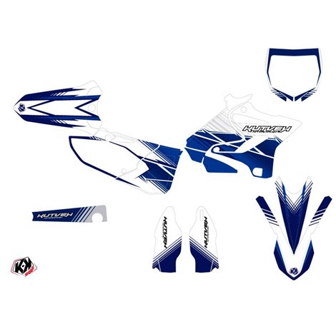 Kit Deco Moto Cross Stripe Yamaha 250 YZ Bleu Nuit