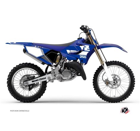 Kit Deco Moto Cross Vintage Yamaha 250 YZ Bleu