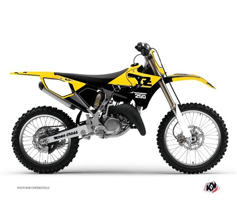 Kit Deco Moto Cross Vintage Yamaha 250 YZ Jaune