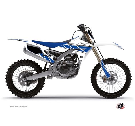 Kit Deco Moto Cross Replica Yamaha 250 YZ Blanc Bleu
