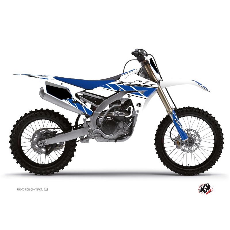 Kit Deco Moto Cross Replica Yamaha 250 YZ Blanc Bleu