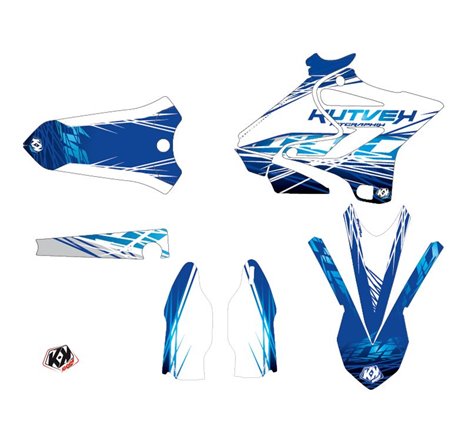 Kit Deco Moto Cross Eraser Yamaha 250 YZ Bleu LIGHT