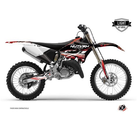 Kit Deco Moto Cross Eraser Yamaha 250 YZ Rouge Blanc LIGHT
