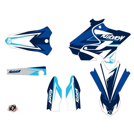 Kit Deco Moto Cross Stage Yamaha 250 YZ Bleu LIGHT