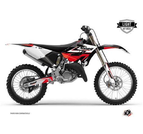 Kit Deco Moto Cross Stage Yamaha 250 YZ Noir Rouge LIGHT