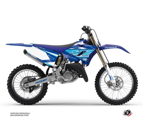 Kit Deco Moto Cross Outline Yamaha 250 YZ Bleu
