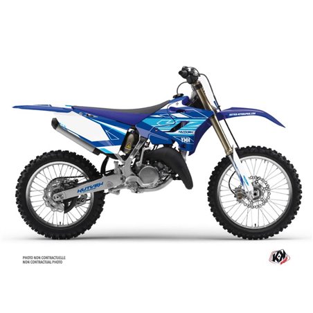Kit Deco Moto Cross Outline Yamaha 250 YZ Bleu