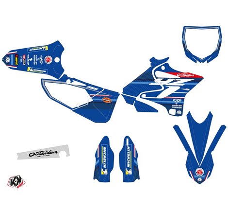 Kit Deco Moto Cross Replica Team Outsiders K21 Yamaha 250 YZ