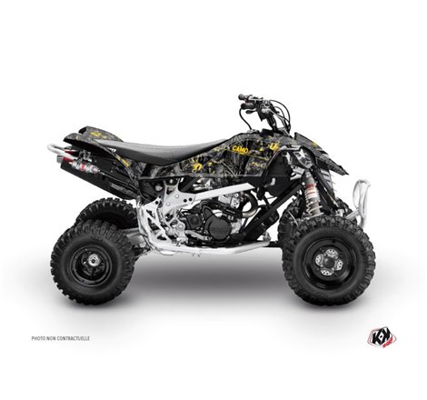 Kit Déco Quad Camo Can Am DS 90 Noir Jaune (2008-2023)