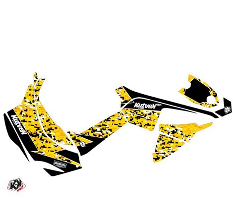 Kit Déco Quad Predator Can Am DS 90 Noir Jaune (2008-2023)
