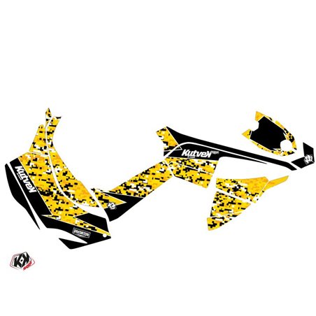 Kit Déco Quad Predator Can Am DS 90 Noir Jaune (2008-2023)