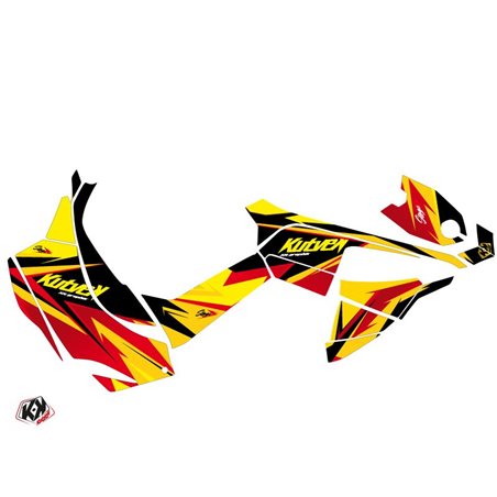 Kit Déco Quad Stage Can Am DS 90 Jaune Rouge (2008-2023)