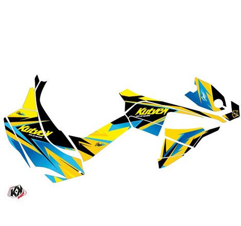 Kit Déco Quad Stage Can Am DS 90 Jaune Bleu (2008-2023)