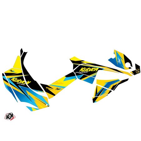 Kit Déco Quad Stage Can Am DS 90 Jaune Bleu (2008-2023)