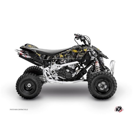 Kit Déco Quad Camo Can Am DS 450 Noir Jaune (2008-2015)