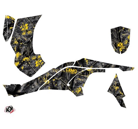 Kit Déco Quad Camo Can Am DS 450 Noir Jaune (2008-2015)