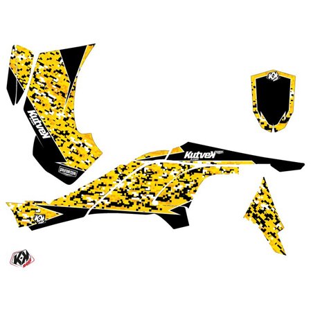 Kit Déco Quad Predator Can Am DS 450 Noir Jaune (2008-2015)