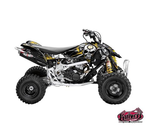 Kit Déco Quad Trash Can Am DS 450 Noir Jaune (2008-2015)