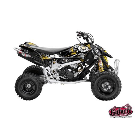 Kit Déco Quad Trash Can Am DS 450 Noir Jaune (2008-2015)