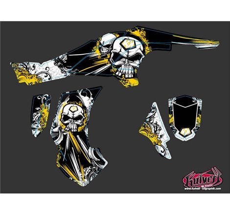 Kit Déco Quad Trash Can Am DS 450 Noir Jaune (2008-2015)
