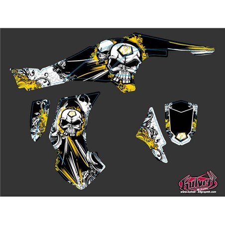 Kit Déco Quad Trash Can Am DS 450 Noir Jaune (2008-2015)