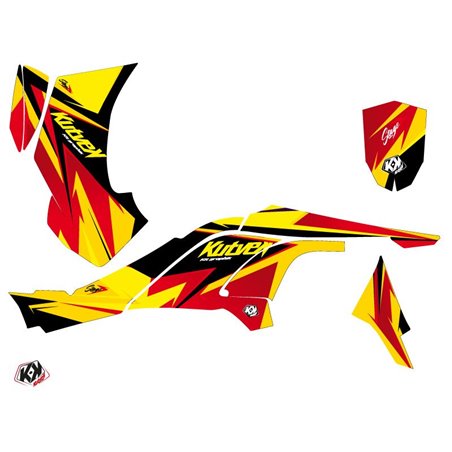 Kit Déco Quad Stage Can Am DS 450 Jaune Rouge (2008-2015)