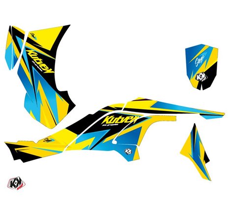 Kit Déco Quad Stage Can Am DS 450 Jaune Bleu (2008-2015)