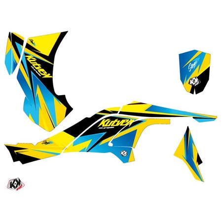 Kit Déco Quad Stage Can Am DS 450 Jaune Bleu (2008-2015)