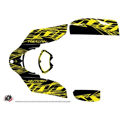 Kit Déco Quad Eraser Fluo Can Am DS 650 Jaune (2001-2006)