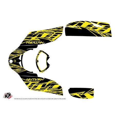 Kit Déco Quad Eraser Fluo Can Am DS 650 Jaune (2001-2006)