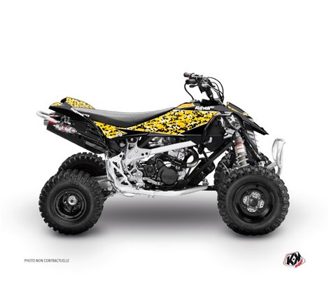 Kit Déco Quad Predator Can Am DS 650 Noir Jaune (2001-2006)