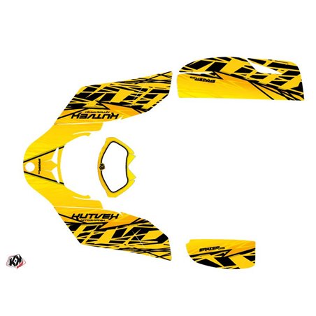 Kit Déco Quad Eraser Can Am DS 650 Jaune (2001-2006)